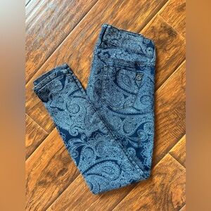 Guess Dark Blue Paisley Jeans